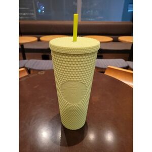 Starbucks Tumbler Cold Cup Venti 24oz 2024 Collection Bling Lime Green Thailand